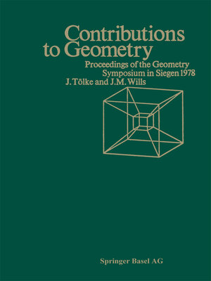 cover image of Contributions to Geometry